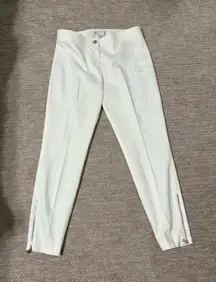 Per Se White Straight Leg Pants