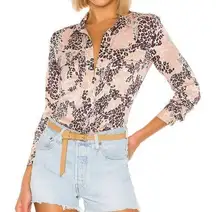 Equipment  Slim Signature Button Down Blouse in Rose Cloud Multi