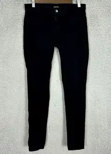 J Brand Super Skinny Pitch Low Rise Leggings Jeggings Jeans Black Stretch 28