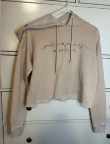 Minnesota Gophers cropped hoodie sweatshirt