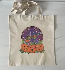 Handmade Vintage Halloween Clown Teddy Bear Tote Bag