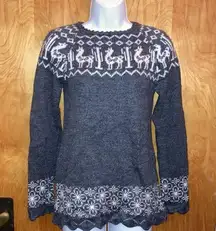 Light Gray Creaciones Abieli E.I.R.L. Alpaca Sweater Size XS/S NWT