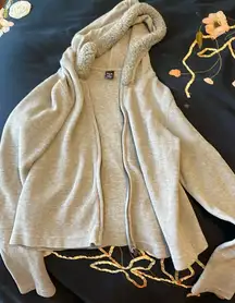 Grey crop hoodie