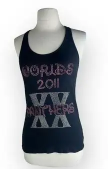 2011 Cheer Athletics Panthers Bedazzled Custom Worlds Tank Top