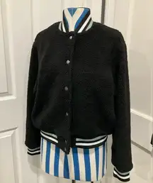 NWOT RVCA SHERPA VARSITY BOMBER JACKET