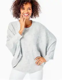 Lilly Pulitzer Arienza Sweater Grey Dolman Sleeve Pullover XS