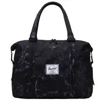 NWT Herschel Supply Co. Brand Strand Sprout Diaper / Gym Bag Black Marble Womens