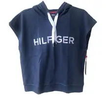 Tommy Hilfiger Sport Cropped Hoodie Sweatshirt Womens size Medium