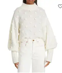 Farm Rio Handmade Flowers Embroidered Sweater