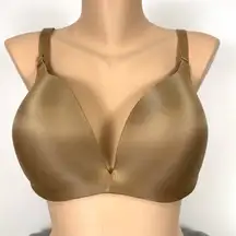 Cacique Lane Bryant Bra Size 36DDD Tan Beige Lined Molded Underwire Convertible