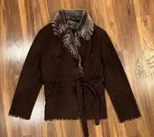 American Outdoor Co. "True Grit" Women's Size XS Long Heavy Duty Fur Lined Coat