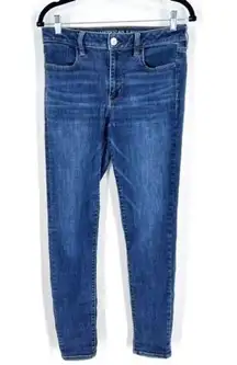 American Eagle Outfitters Women's High Rise Jeggings Jeans Medium Wash Size 8