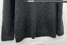 Soft Surroundings Xl Gray White Cozy Sweater Warm Women's Long Sleeve Sparkles