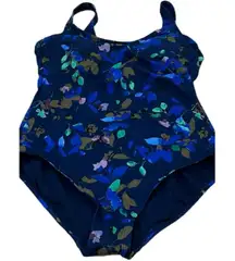 All in Motion Blue Floral Swimsuit