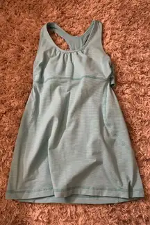 Blue And White Striped Tank Top