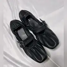 Free People Gemini Ballet Flats Mary Jane Black, size 8