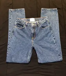 Straight Leg Denim Jeans