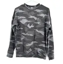 Athleta Size XXS Shirt Black Camo Long Sleeve Tee Activewear Athleisure Gym Yoga