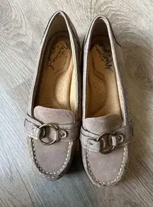 Natural Soul by Naturalizer Cadby Camel Brown Classic Comfort Loafers Sz 7.5