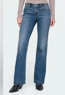 GAP 1969 Women’s Vintage Long & Lean Wide Leg Denim Jeans in Medium Blue 30R