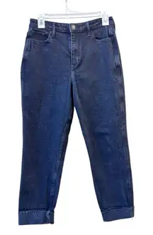 Hollister Black Cotton Ultra High‎ Rise Mom Jeans sz 27