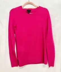 Saks Fifth Avenue Cashmere Long Sleeve Crewneck Pullover Sweater Pink Women's XS