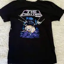 Star Wars T Shirt Womens Size Medium Tie Fighter Black