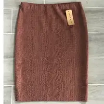 New With Tags Size Small Faux Croc Pencil Skirt