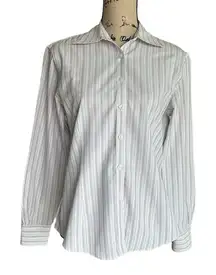 Brooks Brothers Striped Button Down Top Size 8