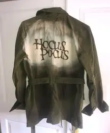 A New Day Hocus Pocus Utility Military Jacket Shirt Women’s Small Green New