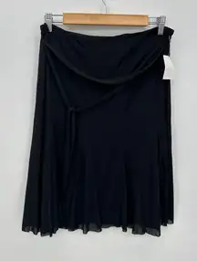 Studio 1940 Womens Black Skirt Size M NWT Y2K Deadstock Witchy Goth Grunge Sheer