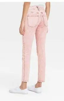 Universal Thread Pink mineral wash high waist denim