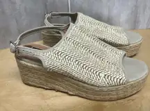 Steven by Steve Madden Casey Espadrille Wedge Shoes size 8M