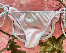 y2k summer beach pink iridescent scrunch butt bikini bottom 