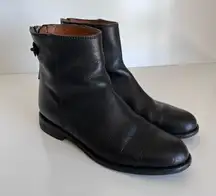 Madewell Women’s Hayes Black Leather Booties