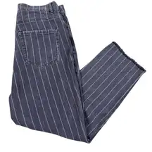 PACSUN High Rise Straight Black Pinstripe Denim Jeans Women’s Size 29