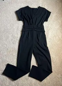 Black V Neck Jumpsuit. Size XS