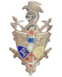 Vintage Knights of Pythias FBC Enamel Gold / Rose Gold Maybe Gold Filled Pin