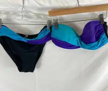 Bleu Rod Bettie Twist Detail Bikini Set Size Small