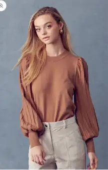 New With Tags Boutique &Merci Statement Sleeve Sweater Sz L