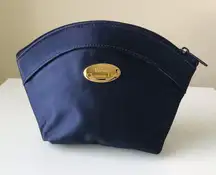 Christian Dior Parfums Clamshell Navy Zipper Pouch