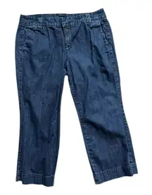 Womens Tommy Hilfiger Pre-Vintage 2008 Cropped Capri Dark Denim Jeans - Sz 10