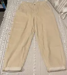 Beige Corduroy Pants