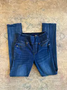 Seven EUC High Rise Slim Straight Classic Blue Women's Jeans