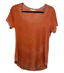 Cotton Citizen NWT Horseshoe Neckline Red Rock Tee Sz S Seasonal Color Sold Out