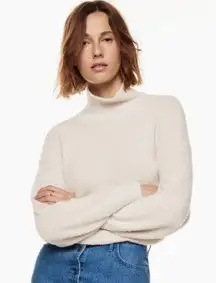 Wilfred Free Hush Knit Turtleneck Sweater Cream