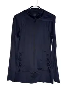 Mondetta Women's Deep Purple Full-Zip Hooded Athletic Jacket Size Medium