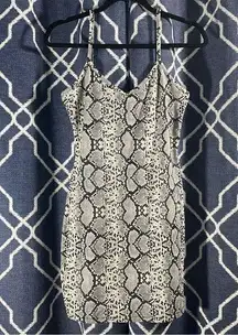 Snake Bodycon Dress