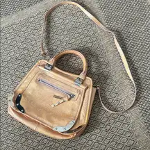 Non Signe Y2K Satchel Handbag Metal Accents Crossbody Strap