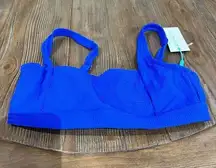 Sea Level Swim Australia Messina Square Neck Bikini Top Size 4 Blue